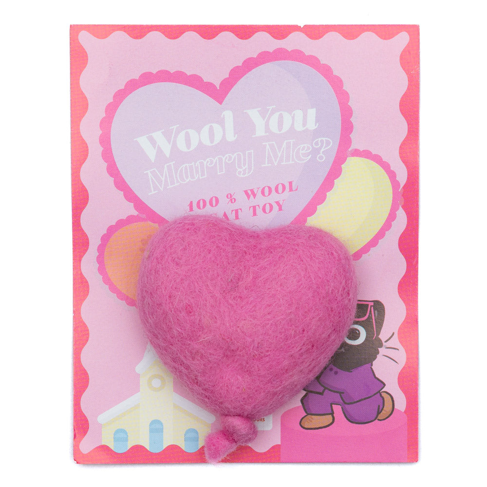 Wool You Marry Me Heart toy
