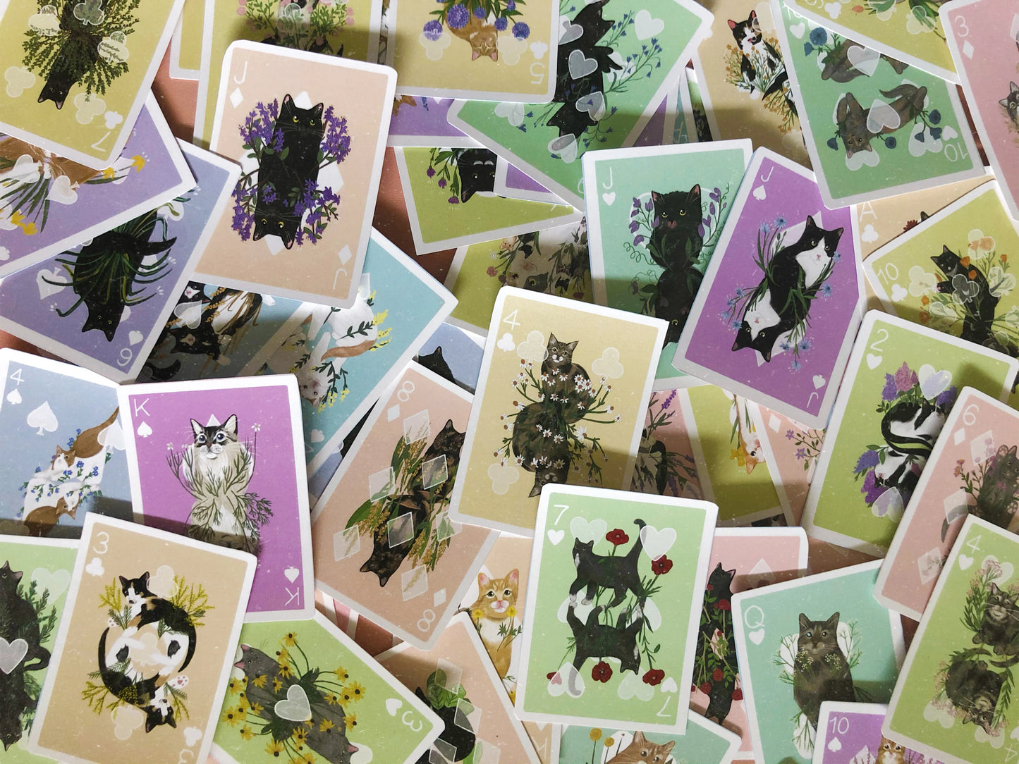 Considerate Cat Playing Cards