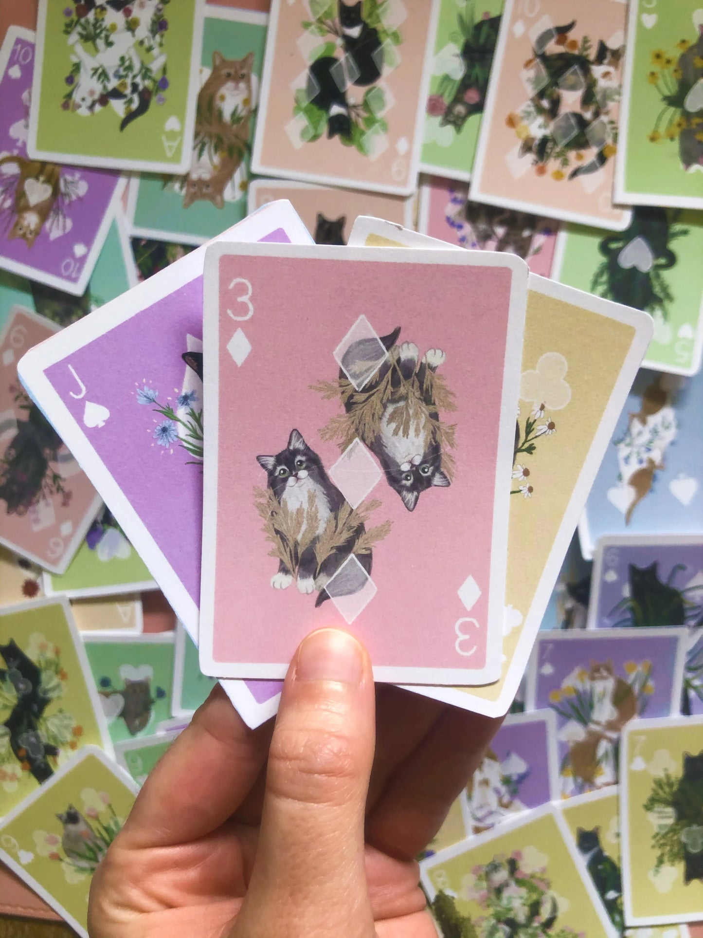 Considerate Cat Playing Cards