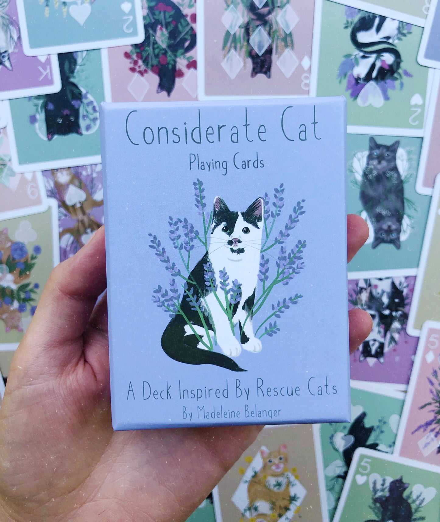 Considerate Cat Playing Cards
