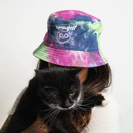 Purple Tie Dye Bucket Hat