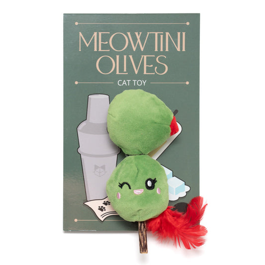Meowtini Olives Silvervine stick toy