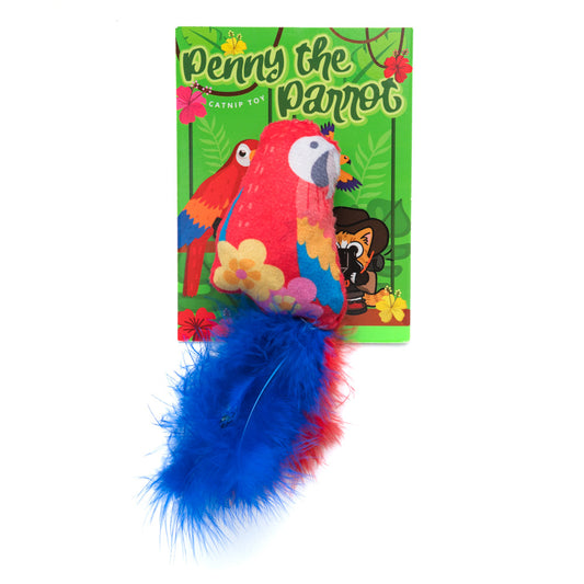 Penny the Parrot cat toy