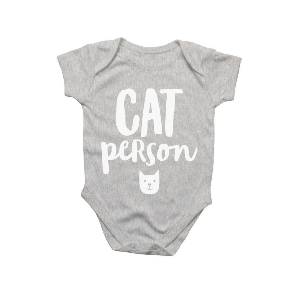 'Cat Person' Baby Onesie